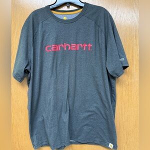 Carhartt Relaxed Fit Short-Sleeve Tee with Red Print